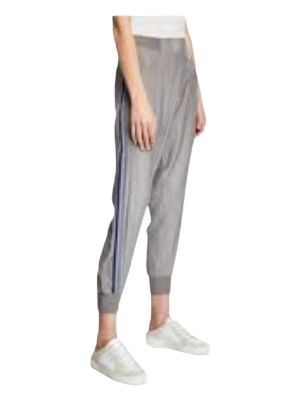 ATM Anthony Thomas Melillo Womens Gray Racing Stripes Silk Jogger Pants Small